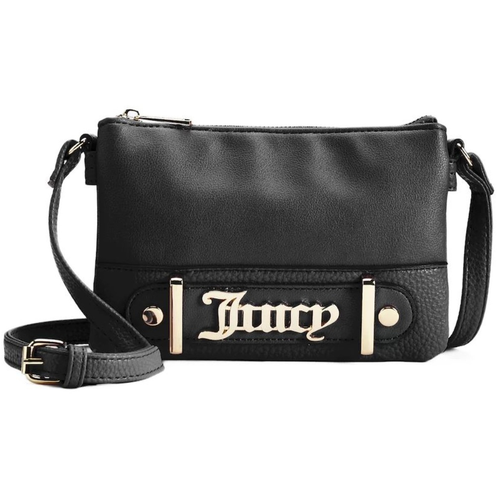Juicy Couture Loudspeaker Crossbody Bag Black NWT